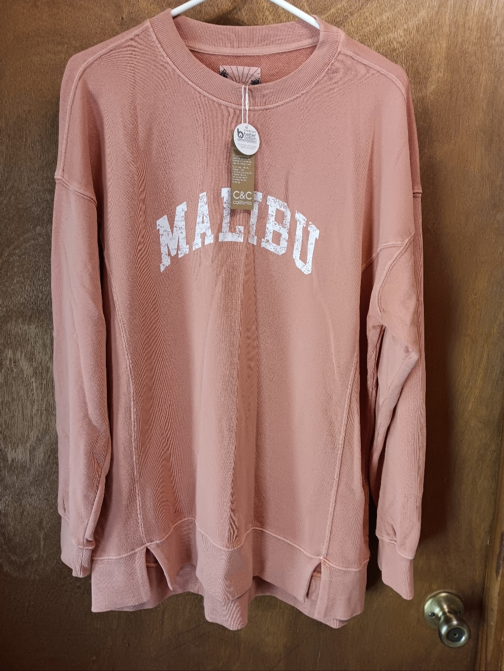 C&C California Women's Malibu Crewneck Sweatshirt - Rose